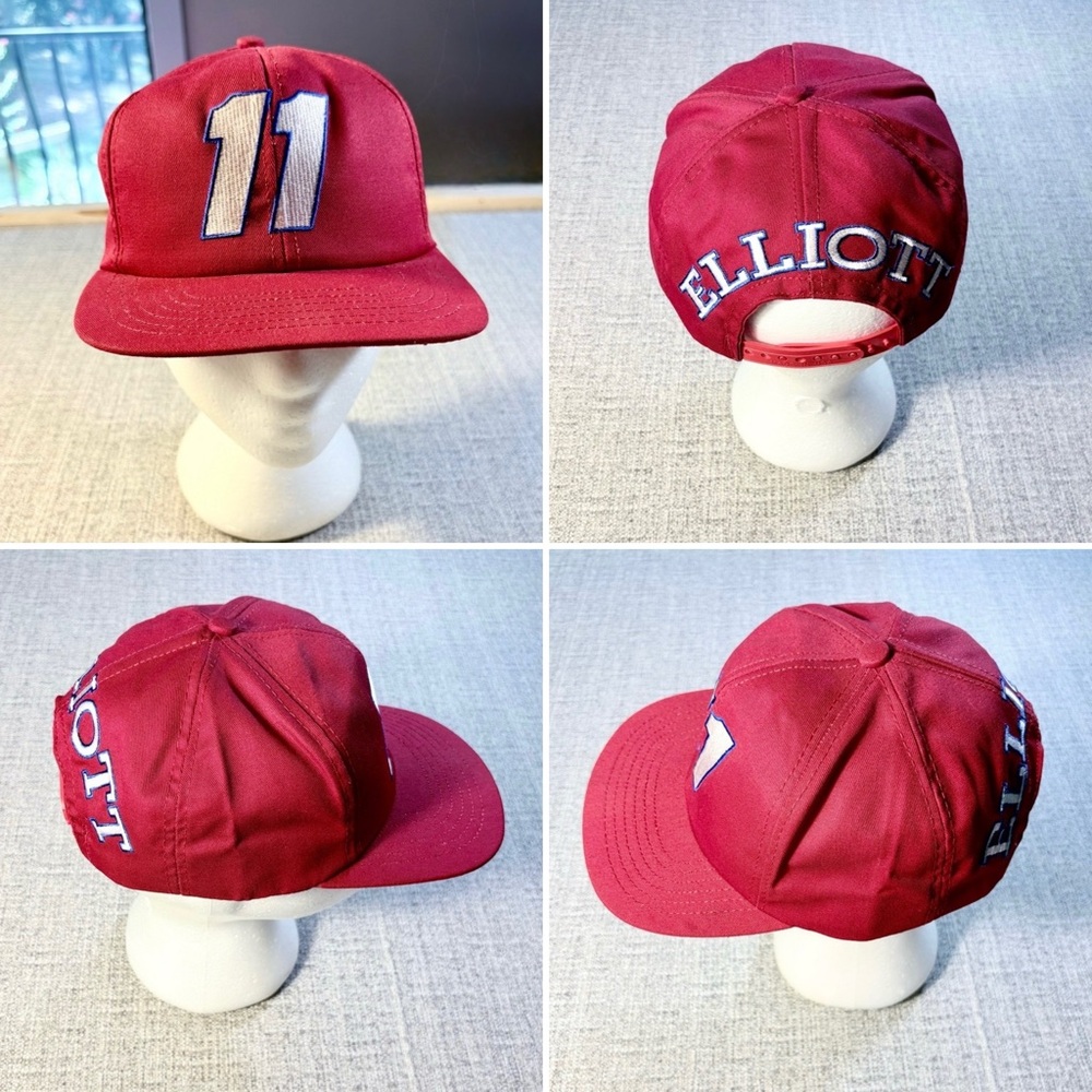 Vintage NASCAR Bill Elliott #11 Winston Cup Snapback Hat Made in USA OS💛